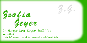 zsofia geyer business card